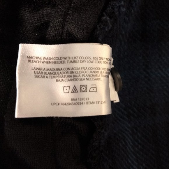 ORVIS Shacket Men's L Blue Flannel Plaid Button Flap Side Pockets Logo Workwear - Picture 10 of 12